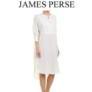 James Perse Tuxedo Wool-Blend Shift Dress Size 1